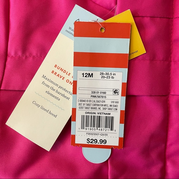 Cat & Jack Pink Outerwear Coat - Picture 3 of 8